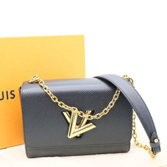 Louis Vuitton  Twist MM Epi Leather Chain Shoulder Bag Black - Picture 3 of 15